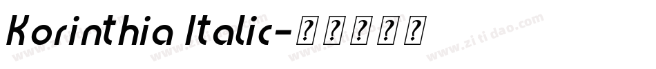 Korinthia Italic字体转换